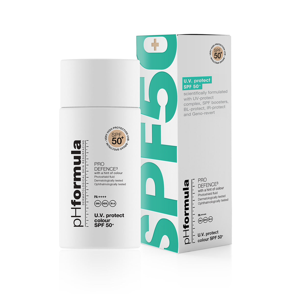 pHFormula | U.V. protect colour SPF 50 + PRO DEFENCE (50ml)
