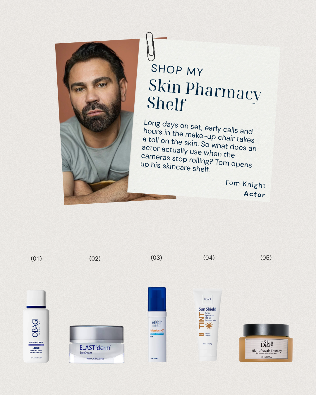 Shop My Skin Pharmacy Shelf - Tom Knight