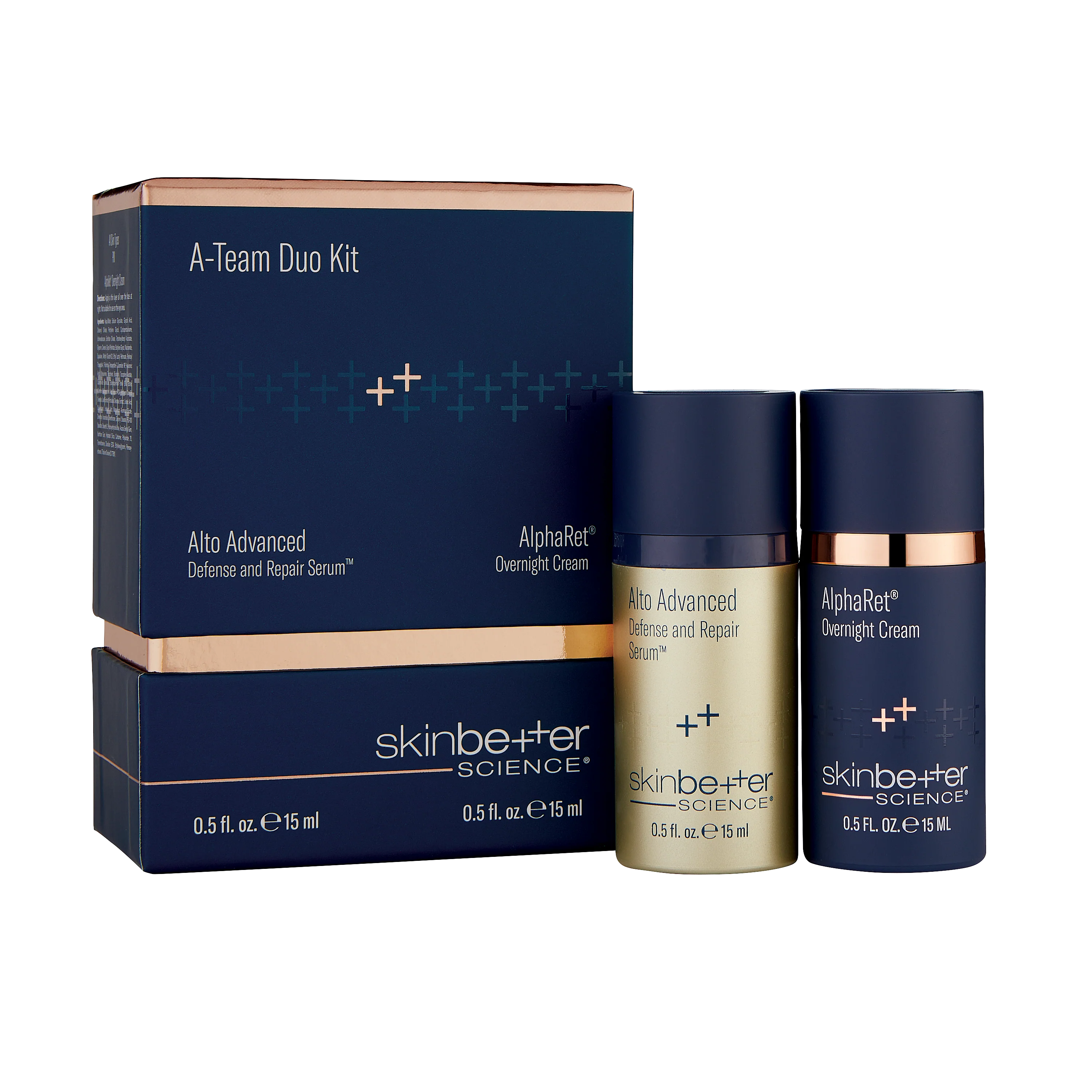 Skinbetter Science | A Team Duo Advanced Kit (Alto Advanced Defense and Repair Serum + AlphaRet Overnight Cream)
